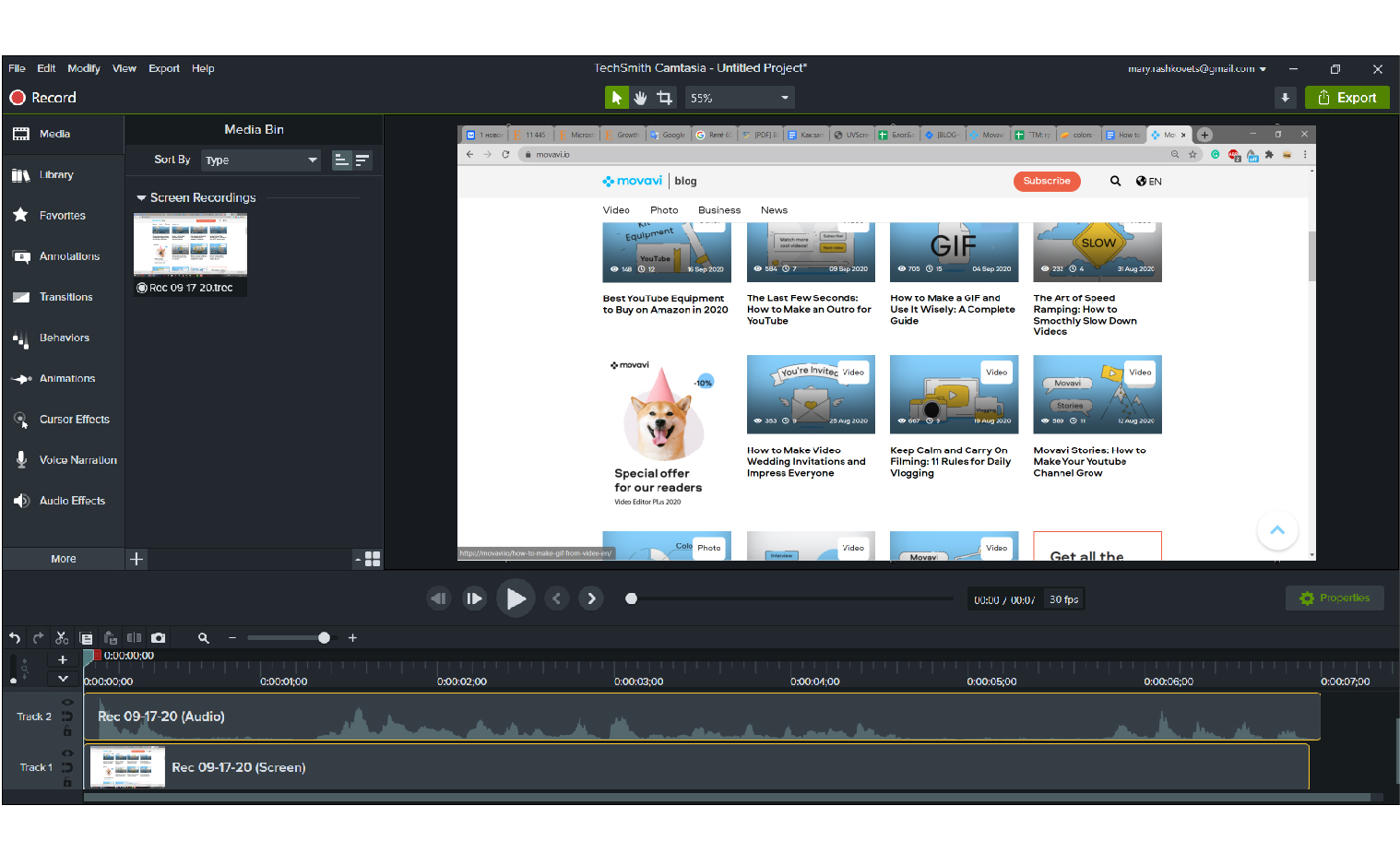 camtasia 3 add watermark