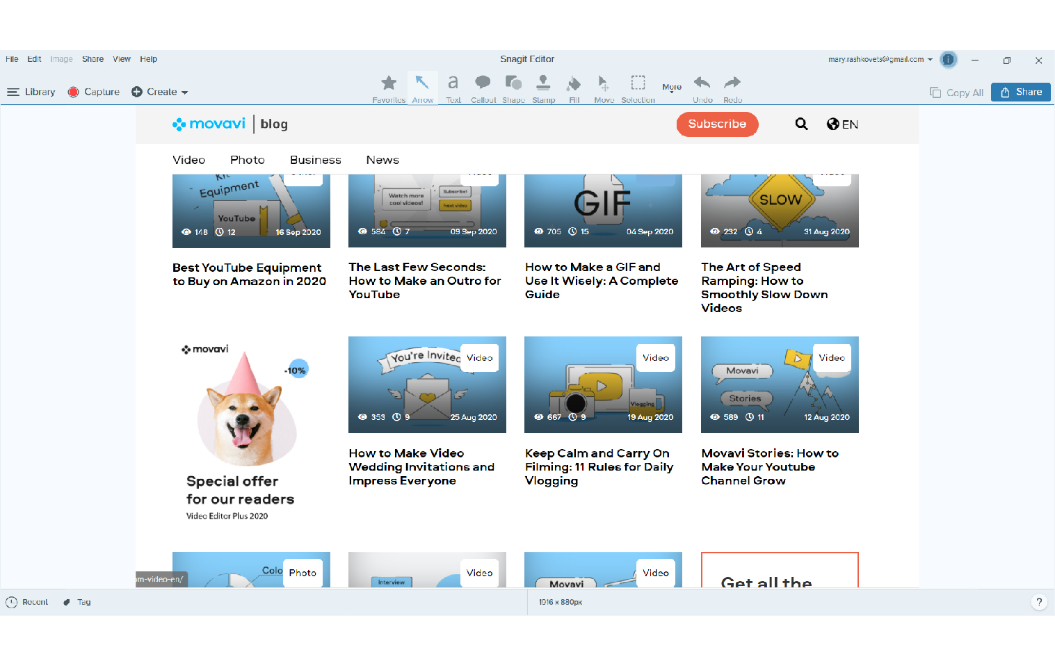 snagit record video with sound