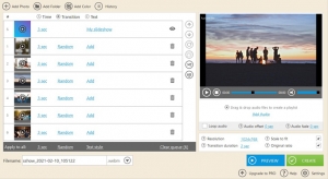 download icecream slideshow maker add music